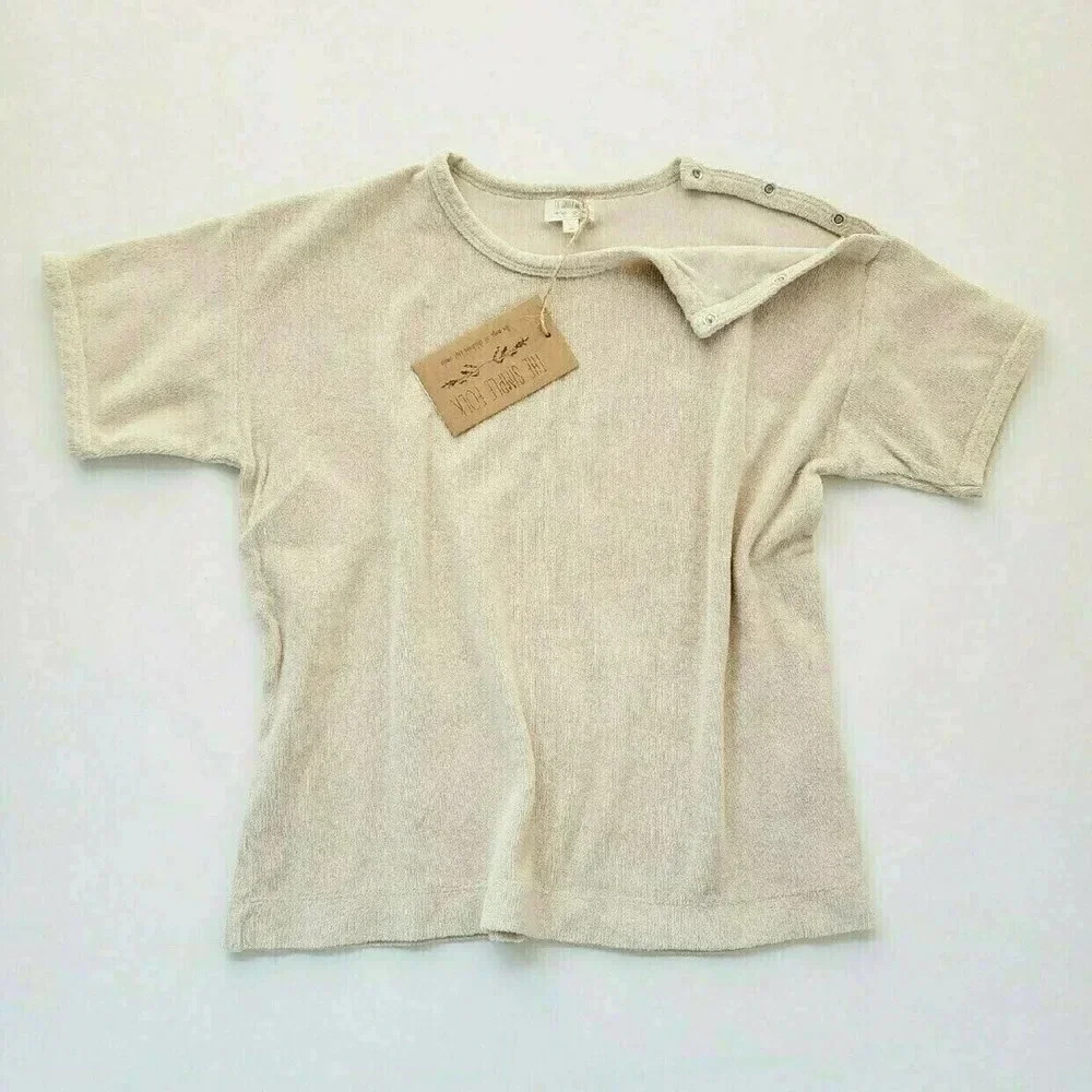 NWT The Simple Folk (8/9) Terry Boxy Tee - Picture 2 of 6
